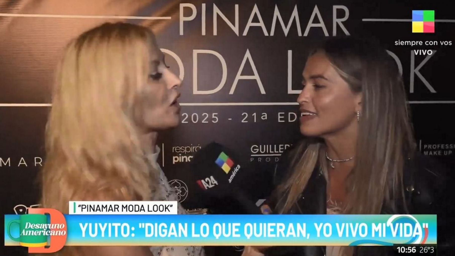 Yuyito González abandonó un móvil cuando le preguntaron por su relación con Milei: "Mala onda"